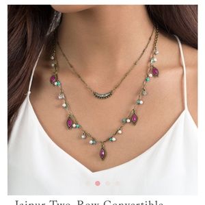 Jaipur two row convertible necklace chloe